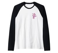 Disney Lilo & Stitch Dance Pose Angel Pocket Logo Raglan Baseball Tee