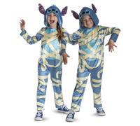 Disney Lilo & Stitch Mummy Stitch Fancy Dress Jumpsuit for Kids, Officially Licensed, Perfect for Halloween, Features Fun Mummy Stitch Design, for Ages 3-4, 4-6, 7-8 Years Multi
