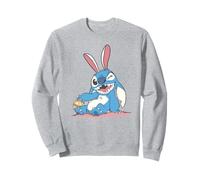 Disney Lilo & Stitch Easter Cute Stitch Bunny Big Chest Logo Sweatshirt