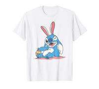 Disney Lilo & Stitch Easter Cute Stitch Bunny Big Chest Logo T-Shirt