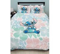 Disney Lilo & Stitch Floral Garden Reversible Duvet Cover Set Blue