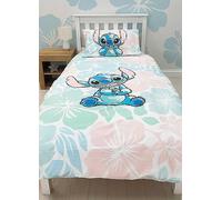 Disney Lilo & Stitch Floral Garden Reversible Duvet Cover Set Blue