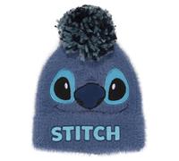 Disney Lilo & Stitch Fluffy Beanie for Adults - Officially Licensed Cozy Winter Hat with 3D Stitch Ears, Soft Fleece, and Embroidered Details