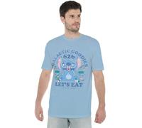 Disney LILO & Stitch Galactic Goodies Unisex T Shirt, Sky Blue, X-Large