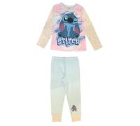 Disney Lilo & Stitch, Girls 2 Piece Pyjamas Set Featuring Stitch, Multicoloured, Age 5-6 Years