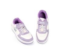 Disney Lilo & Stitch Girls Purple & White Trainers | Hook and Loop Closure Footwear for Kids | Stitch & Angel Characters | Everyday Playtime Shoes Merchandise for Children - 2 UK Child
