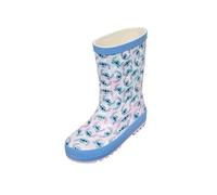 Disney Lilo & Stitch Girls Wellies - Kids Waterproof Wellington Boots with Cute Character Print (Purple UK 9-EU27)