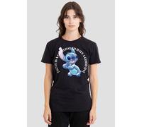 Lilo Stitch Good Day Ladies T Shirt, Black, Large