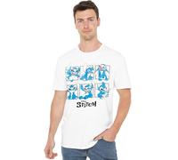 Disney LILO & Stitch Graphic Blocks Unisex T Shirt, White, XXL