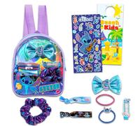 Disney Lilo & Stitch Hair Accessories Set - Disney Dress Up Bundle with Storage Bag, Bow, Scrunchie, Stickers, More | Stitch Hair Accessories for Girls, Kids