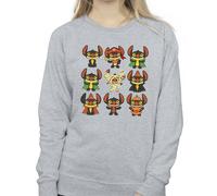 Disney Women's Lilo & Stitch Halloween Costumes Sweatshirt in Grey | Size: 2XL Disney Grey 2XL