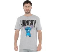 Disney Lilo & Stitch Hangry T-Shirt, Athletic Heather in Light Grey | Size: XL Disney Light Grey XL
