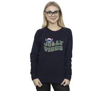 Disney Lilo & Stitch Jolly Chilling Vibes Sweatshirt In Navy Navy