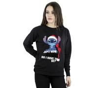 Disney Women's Lilo & Stitch Just How Good Sweatshirt in Black | Size: 5XL Disney Black 5XL