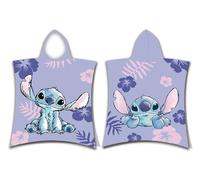 Disney Lilo & Stitch Kids Double Sided Hooded Towel Poncho 115x50cm