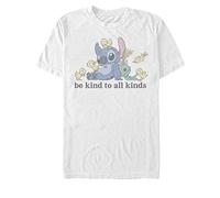 Disney Lilo & Stitch Kinds Organic Short Sleeve T-Shirt, White, S