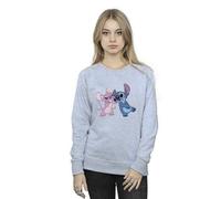 Disney Lilo & Stitch Kisses Sweatshirt In Grey Grey XXL