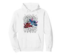 Disney Lilo & Stitch Leroy And Stitch Metal Band Style Text Pullover Hoodie