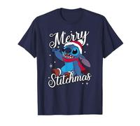 Disney Lilo & Stitch Merry Stitchmas Santa Hat T-Shirt