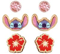 Disney Lilo & Stitch Multicoloured Enamel Stud Earring Set