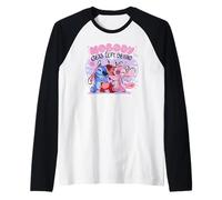 Disney Lilo & Stitch Nobody Gets Left Behing Sketch Big Logo Raglan Baseball Tee