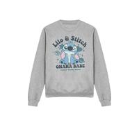 Disney Lilo & Stitch Ohana Babe Adults Crew Sweatshirt, Heather Grey | Size: Small Disney Grey S