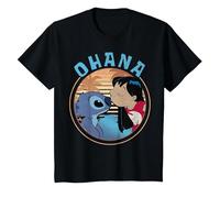 Disney Lilo & Stitch Ohana Circle Portrait T-Shirt, Youth, Black, 2T