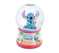 Disney Lilo & Stitch Ohana Light-Up Collectible Snow Globe | 6 Inches Tall, Blue, One Size