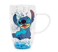 Disney Lilo & Stitch "Ohana Means Family" Confetti Glass Mug | Holds 15 Ounces