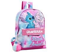 Disney Lilo & Stitch Personalised Girls Backpack Bag Rucksack (Multicoloured)