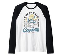 Disney Lilo & Stitch Probably Needed A Hug Cowboy Poster Raglan Baseball Tee