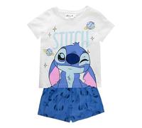 Disney Lilo & Stitch Pyjama Set | Kids T-Shirt and Shorts PJs Bundle | Complete Pajamas for Children | Cosy Loungewear for Fans (UK, Age, 9 Years, 10 Years, Regular, Standard, Stitch)