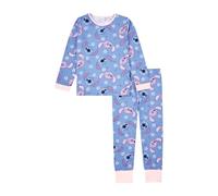 Disney Lilo & Stitch Pyjamas | Stitch Girls Pjs | Lilo & Stitch Gifts | Stitch & Angel 100% Cotton Pj Set | Official Nightwear Sleepwear Merchandise - 8-9 years Lilac