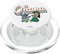 Disney Lilo & Stitch Rainbow Ohana Word Stack PopSockets PopGrip for MagSafe