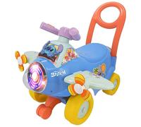Disney Lilo & Stitch Ride On Toy Plane - Interactive Car for Kids with Lights & Sounds, Steering Wheel Activities, Push Along For Balance & Coordination - Ride-On Toys for 1 Year Old, Boys, Girls