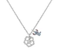 Disney Lilo & Stitch Silver Flower Charm Necklace