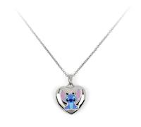 Disney Lilo & Stitch Silver Plated Heart Locket Necklace