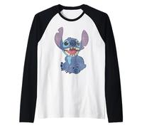 Disney Lilo & Stitch Sitting Stitch Portrait Raglan Baseball Tee