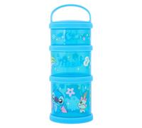Disney Lilo & Stitch Snack Stack - 3 Stackable Food Containers with Secure Lid, Lilo, Stitch & Scrump, BPA Free