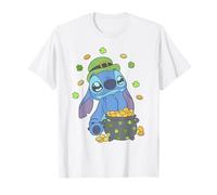 Disney Lilo & Stitch St. Patrick's Day Happy Pot of Gold T-Shirt