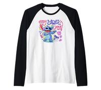 Disney Lilo & Stitch Stay Weird To Your Self Colorful Sketch Raglan Baseball Tee