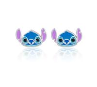 Disney Lilo & Stitch Stud Earrings - Mismatch Flower and Stitch or Angel and Stitch Stud Earrings - Disney Earrings - Disney Jewellery, Sterling Silver