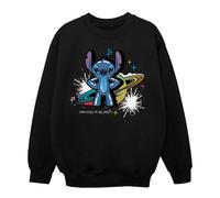 Disney Women's Lilo & Stitch Techno Stitch Sweatshirt in Black | Size: Large Disney Black L