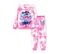 Disney Lilo & Stitch Toddler Girls' Outfit 2 Pieces Long Sleeve Hoodies and Trousers Girls Clothing Sets Pullover Tracksuit, Pink-8, 9-10 Jahre