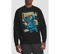 Disney Lilo & Stitch Trouble Comic Sweatshirt, Black | Size: Large Disney Black L