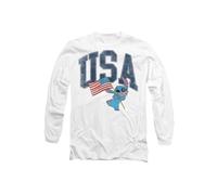 Disney Lilo & Stitch Usa Long Sleeve T-Shirt, White | Size: Medium Disney White M