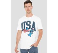 Disney Lilo & Stitch Usa T-Shirt, White | Size: Medium Disney White M