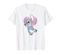 Disney Lilo & Stitch Valentine's Day Stitch Retro Heart T-Shirt