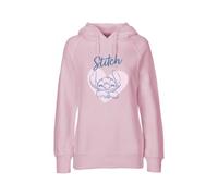Disney Lilo & Stitch Women's Pullover and Hoodie, Pink and Blue, Size S to L, Hoody, Sweatshirt, Teenagers, pink, L
