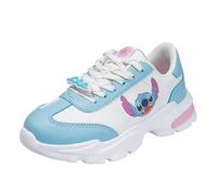 Disney Lilo & Stitch Youth Walking Shoes - Lightweight Kids Sneakers Comfortable Cushion Support Casual Daily Footwear for Girls Boys, Blue, 20.5 cm